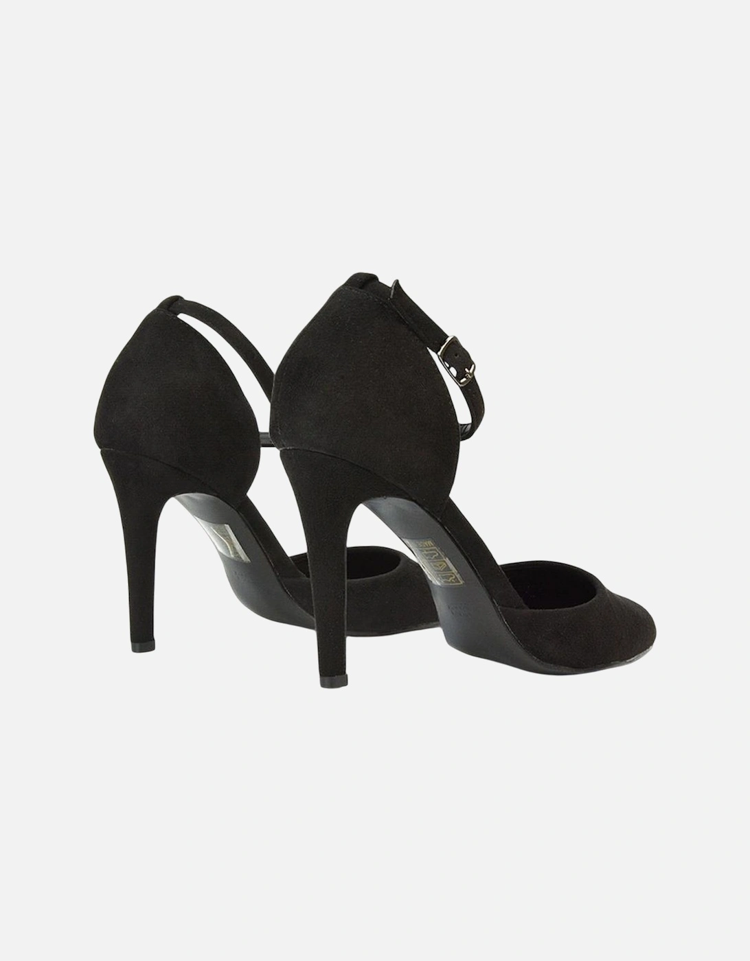 Womens/Ladies Claire D'Orsay Ankle Strap Stiletto Heel Court Shoes