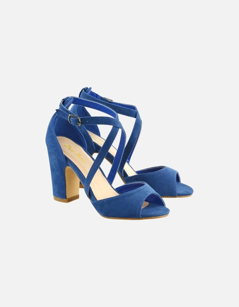 Womens/Ladies Alice Strappy Mid High Block Sandals