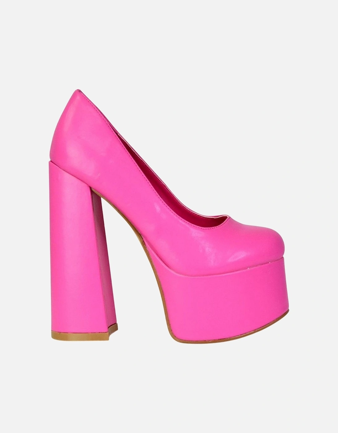 Womens/Ladies Kiwi Chunky High Heel Court Shoes