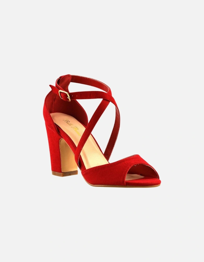 Womens/Ladies Alice Strappy Mid High Block Sandals