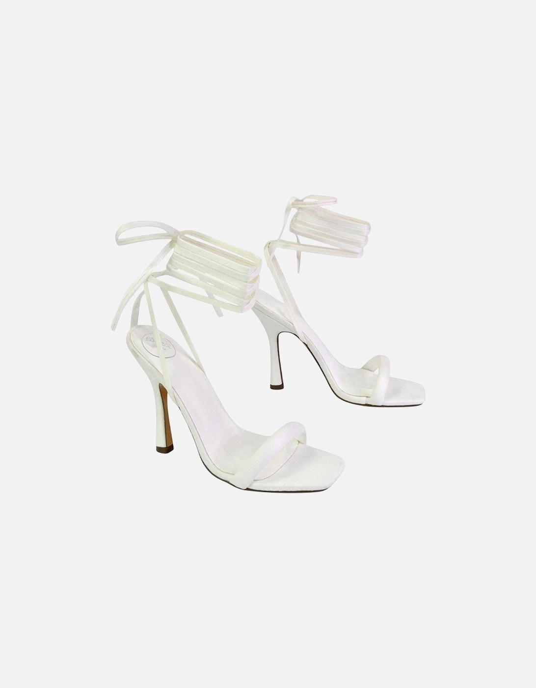 Womens/Ladies Cary Lace Up Strappy Stiletto Heel High Heels, 5 of 4