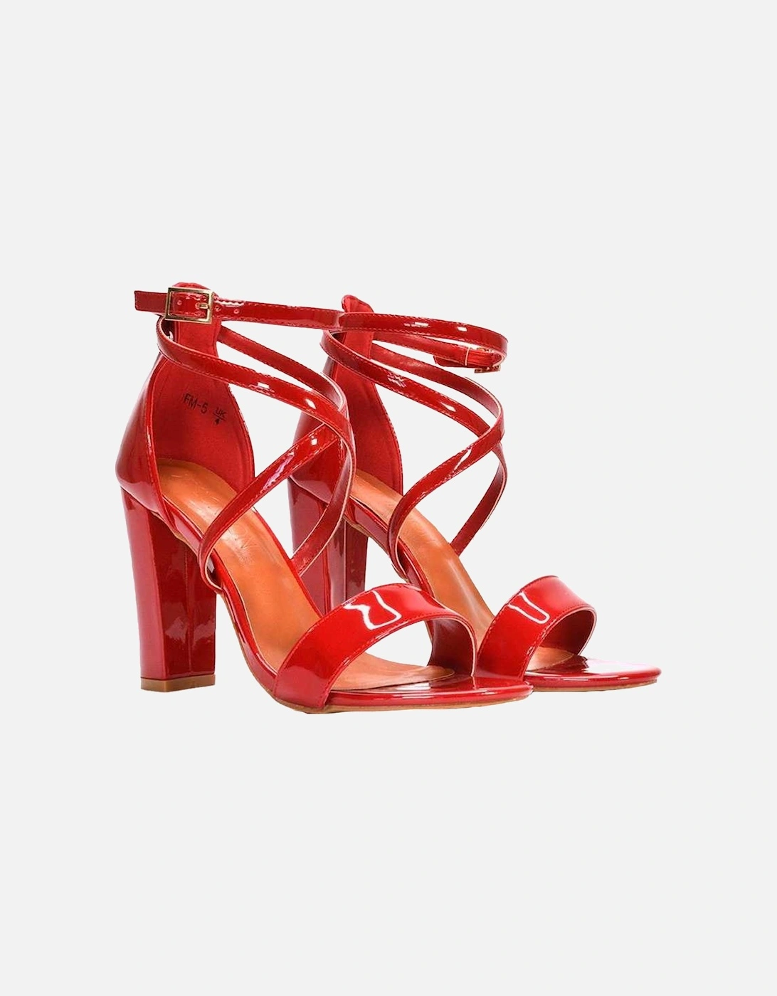 Womens/Ladies Briella Strappy High Block Heel Sandals