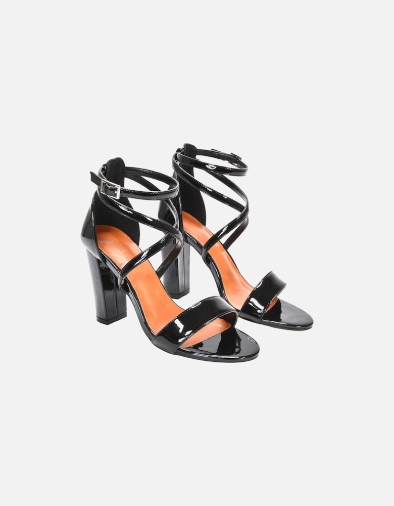 Womens/Ladies Briella Strappy High Block Heel Sandals