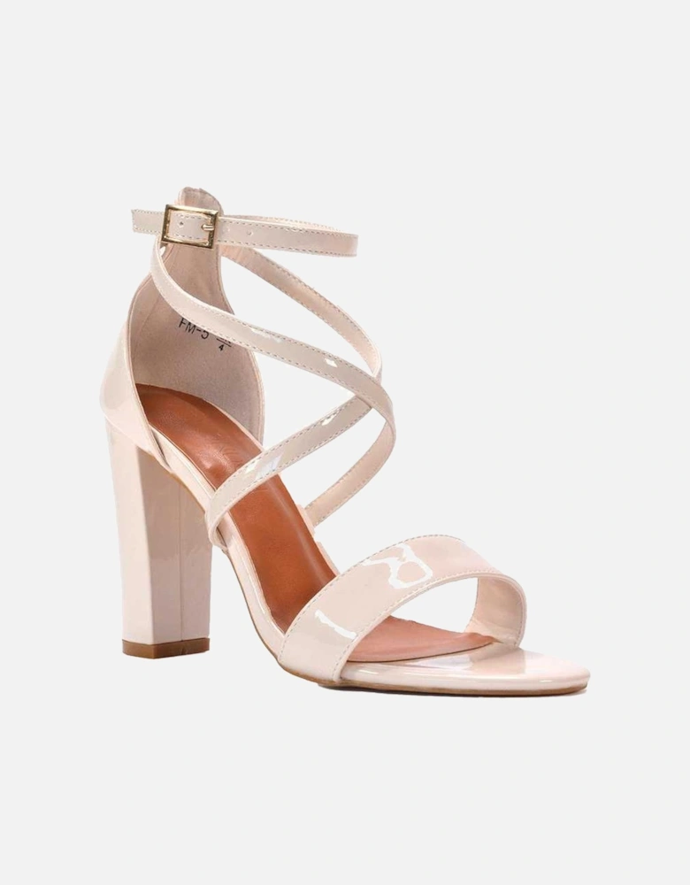 Womens/Ladies Briella Strappy High Block Heel Sandals