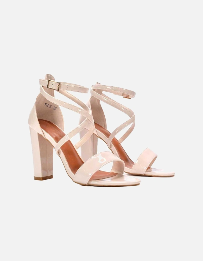 Womens/Ladies Briella Strappy High Block Heel Sandals