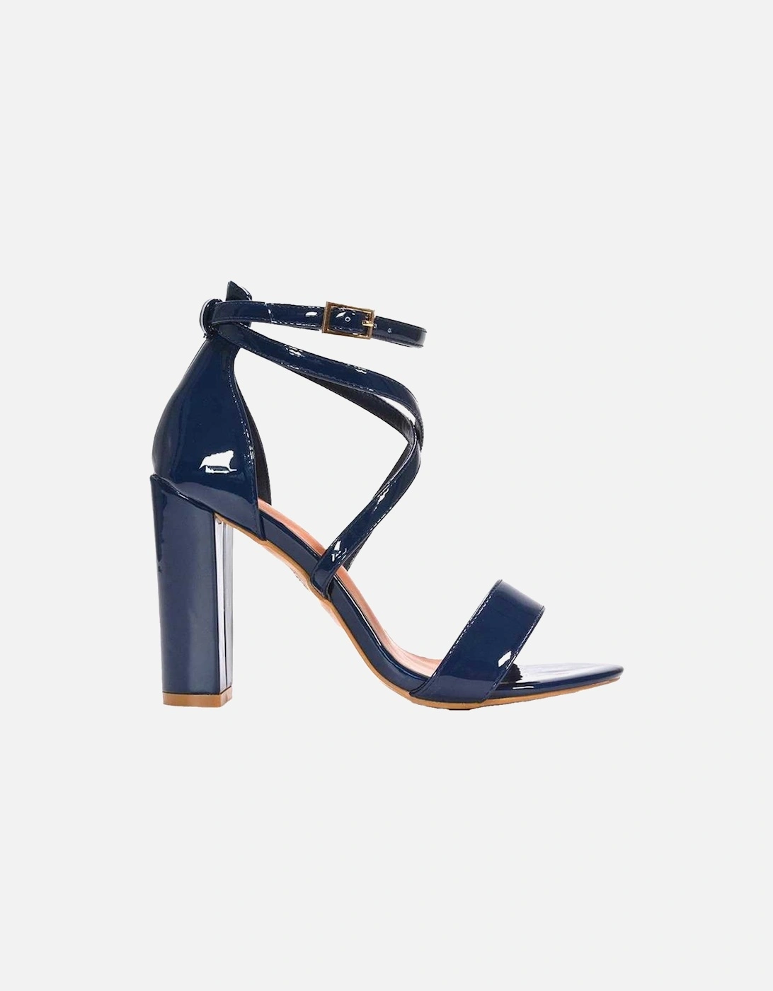 Womens/Ladies Briella Strappy High Block Heel Sandals