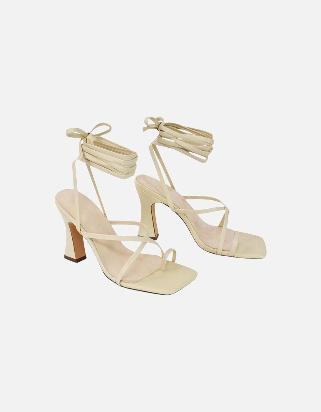 Womens/Ladies Dylan Lace Up High Block Heel Sandals, 5 of 4