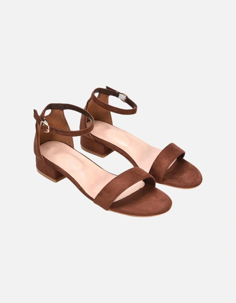 Womens/Ladies Tate Summer Low Block Heel Sandals