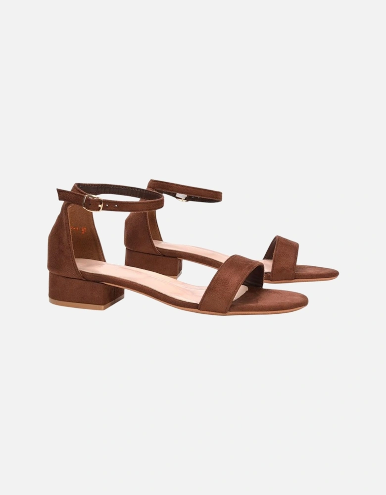 Womens/Ladies Tate Summer Low Block Heel Sandals