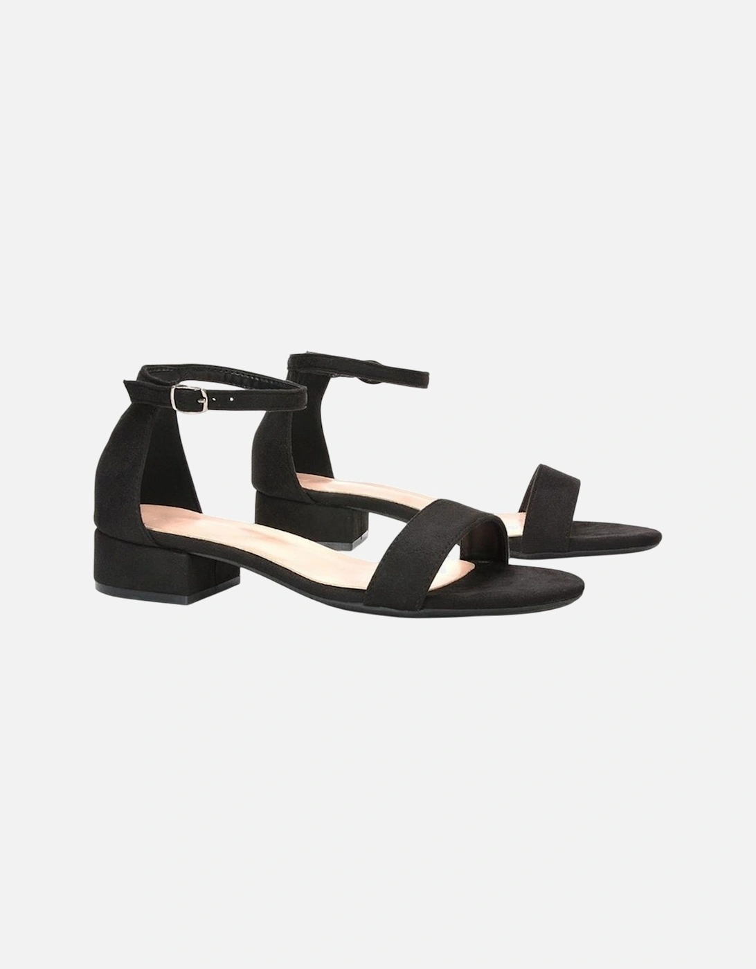 Womens/Ladies Tate Summer Low Block Heel Sandals