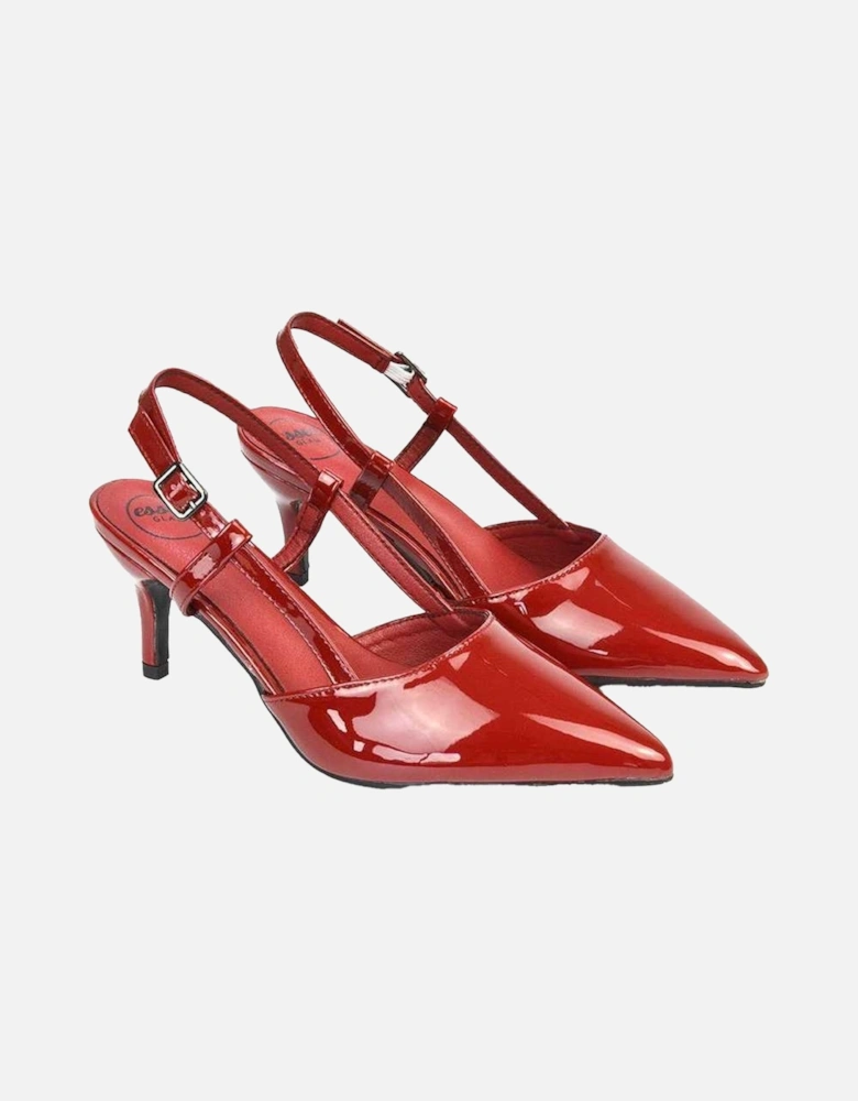 Womens/Ladies Karla Sling Back Mid Stiletto Court Shoes