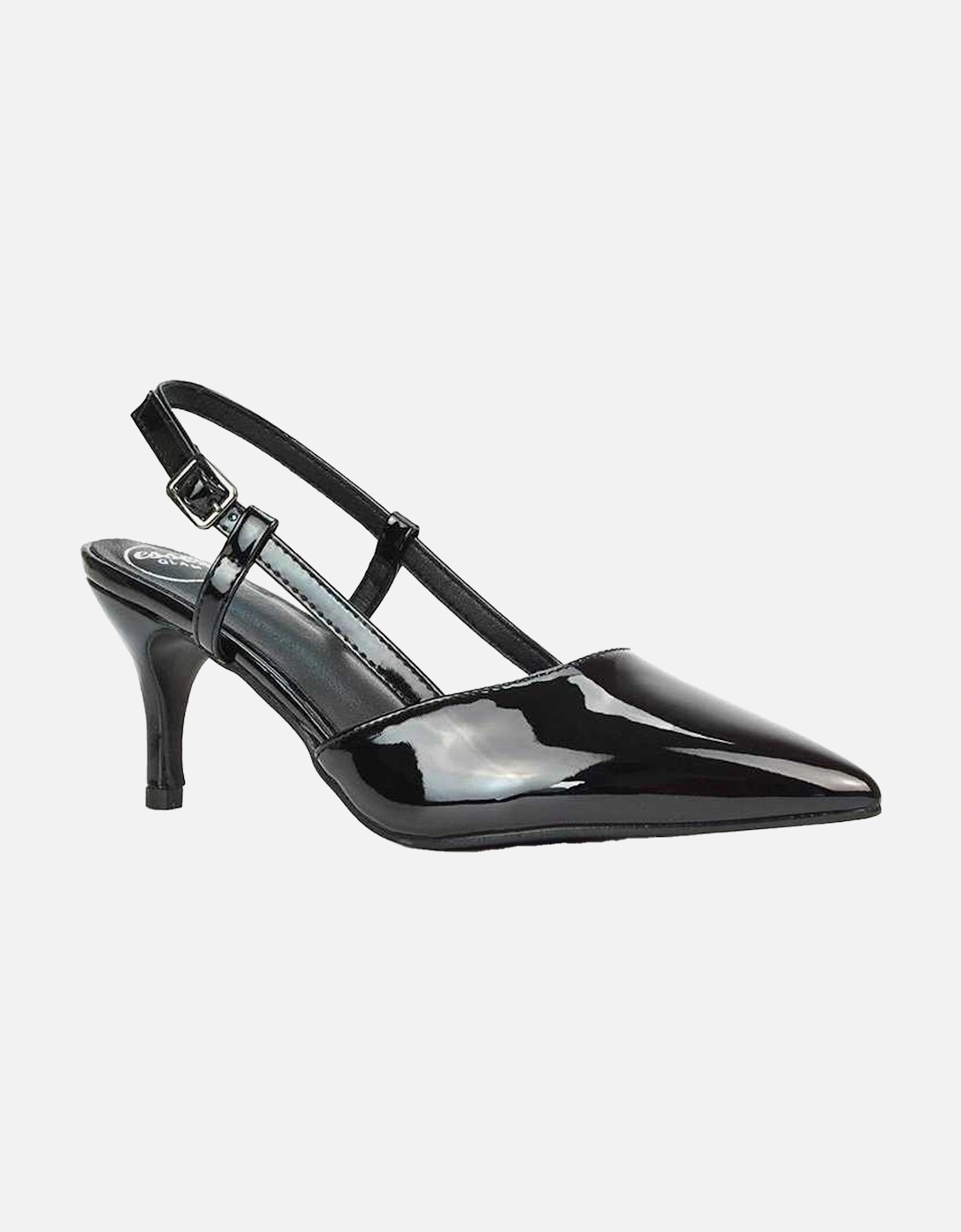 Womens/Ladies Karla Sling Back Mid Stiletto Court Shoes, 6 of 5