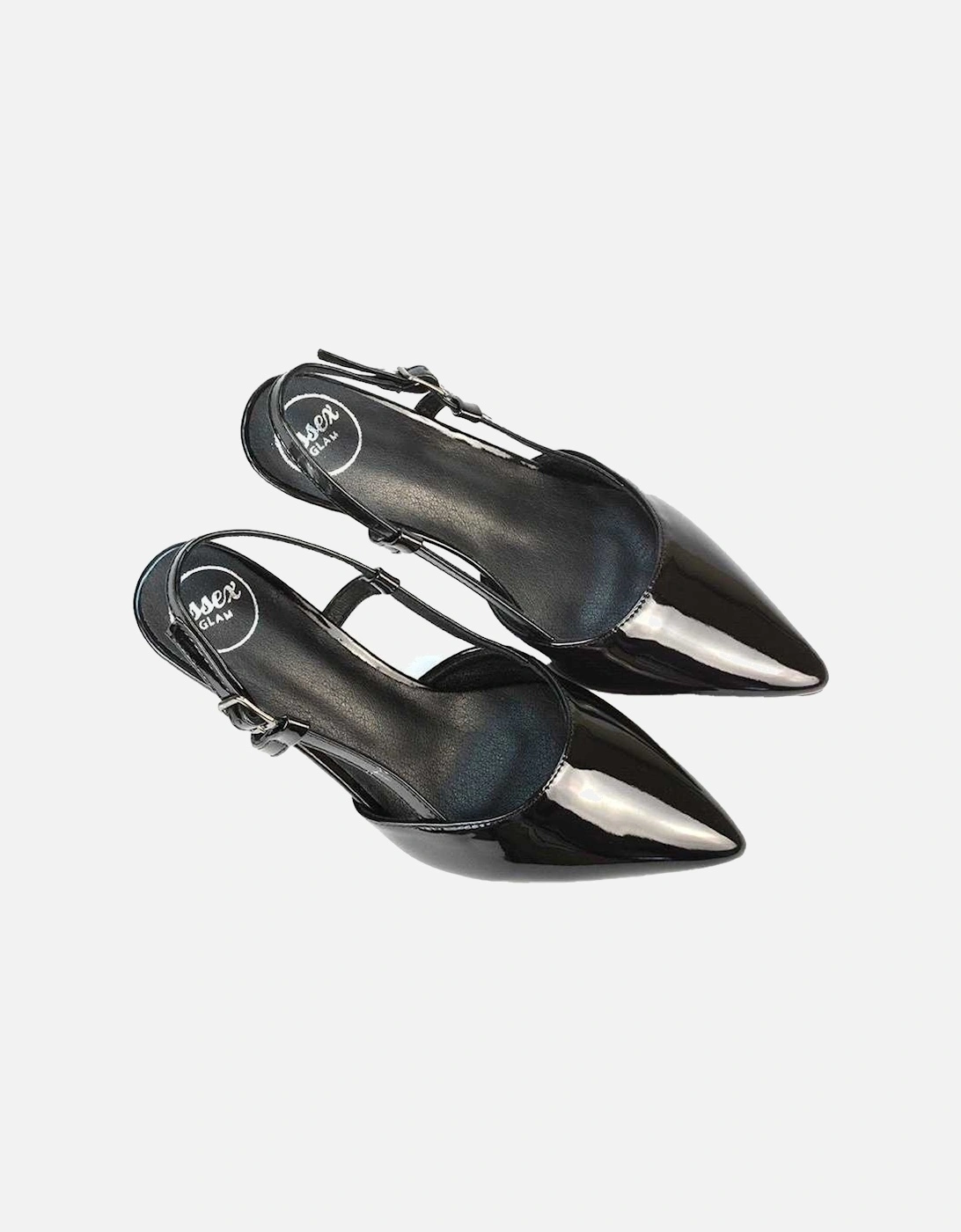 Womens/Ladies Karla Sling Back Mid Stiletto Court Shoes