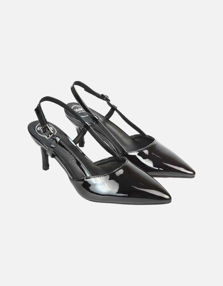 Womens/Ladies Karla Sling Back Mid Stiletto Court Shoes