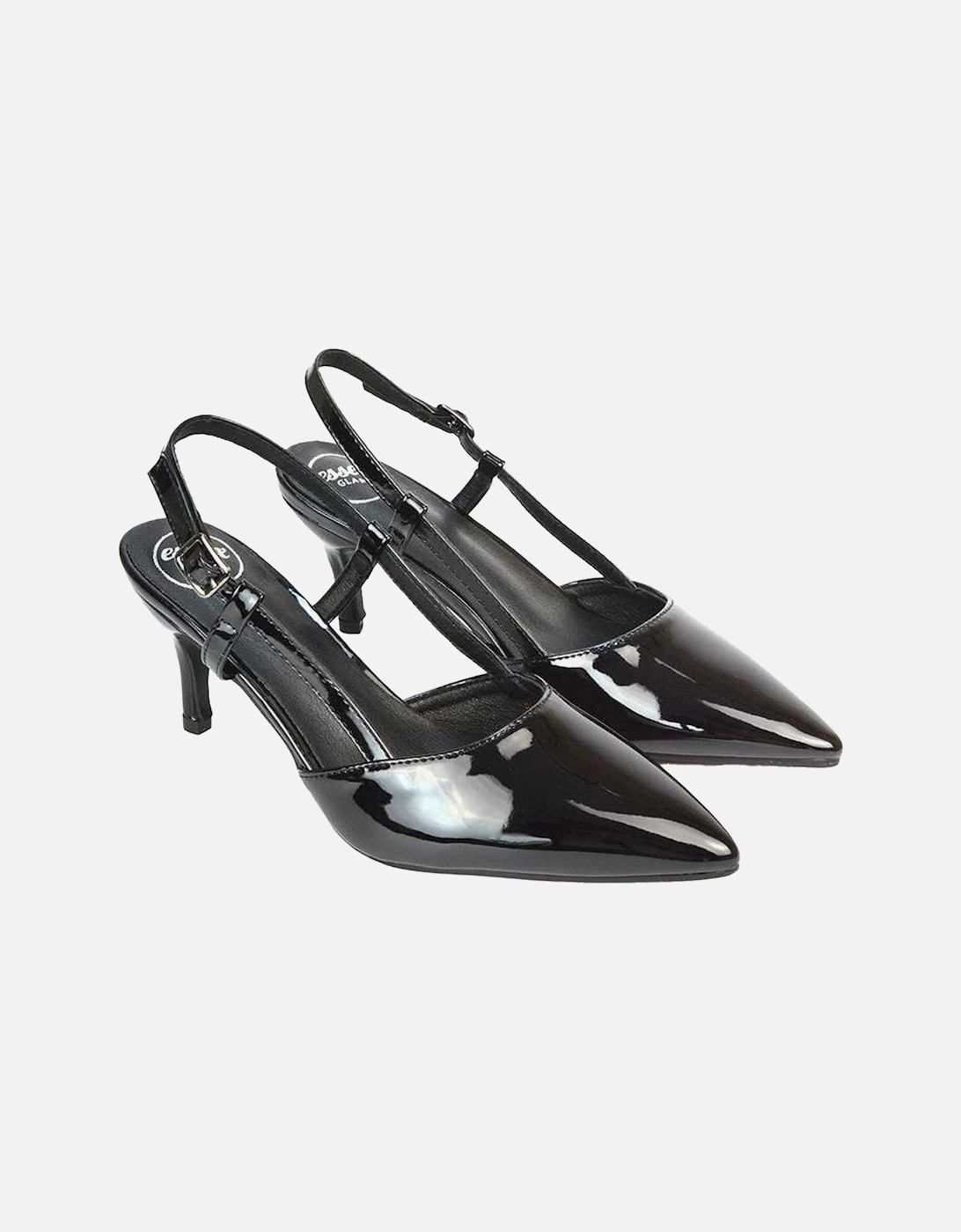 Womens/Ladies Karla Sling Back Mid Stiletto Court Shoes