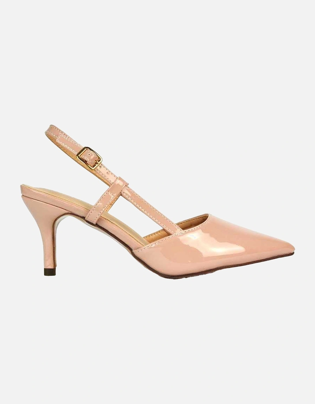 Womens/Ladies Karla Sling Back Mid Stiletto Court Shoes