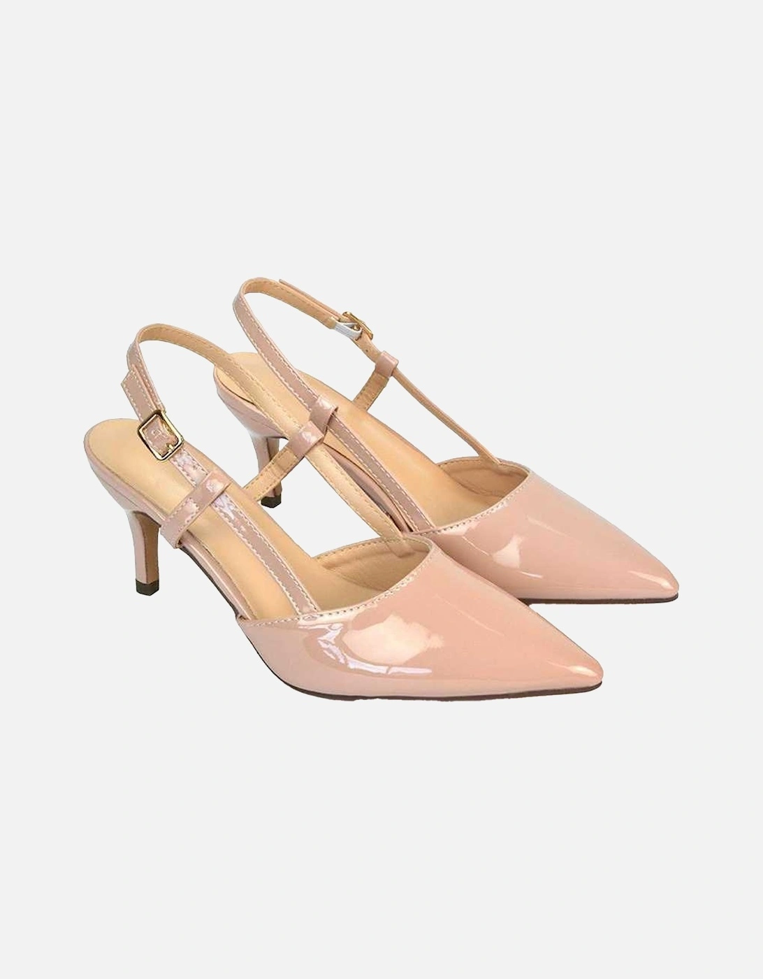 Womens/Ladies Karla Sling Back Mid Stiletto Court Shoes