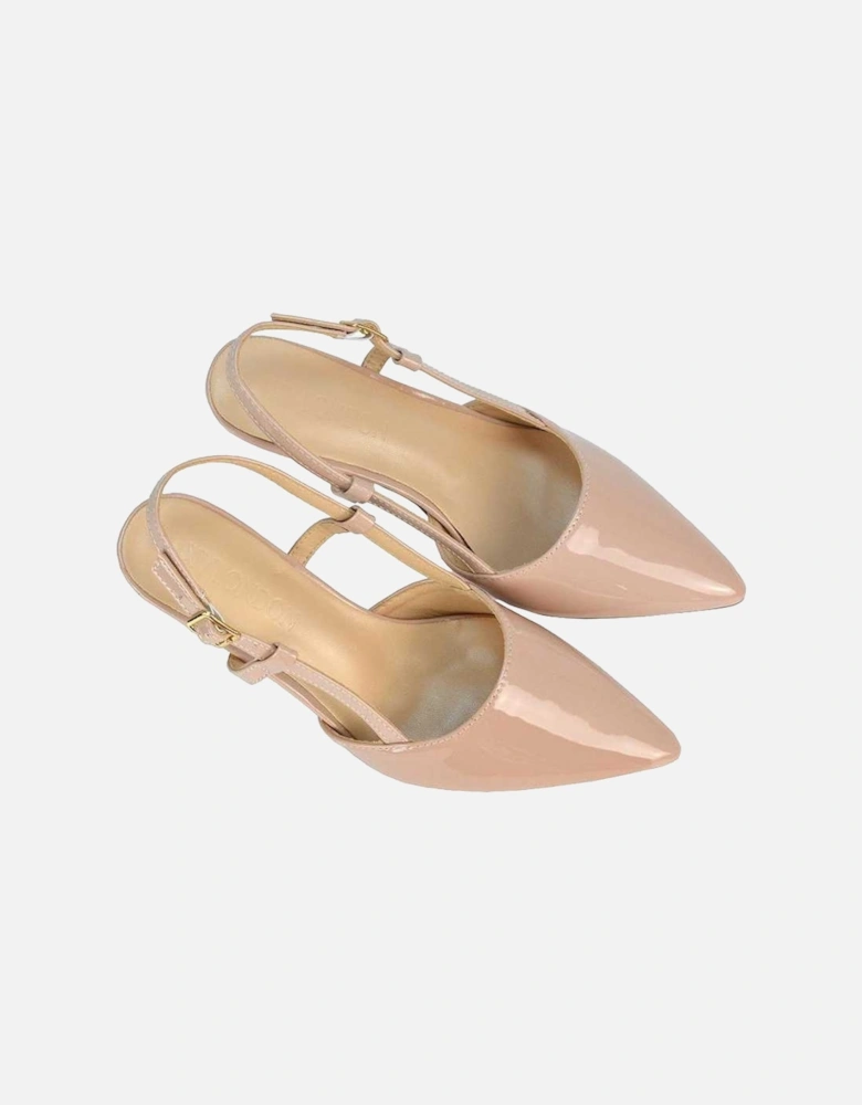Womens/Ladies Karla Sling Back Mid Stiletto Court Shoes