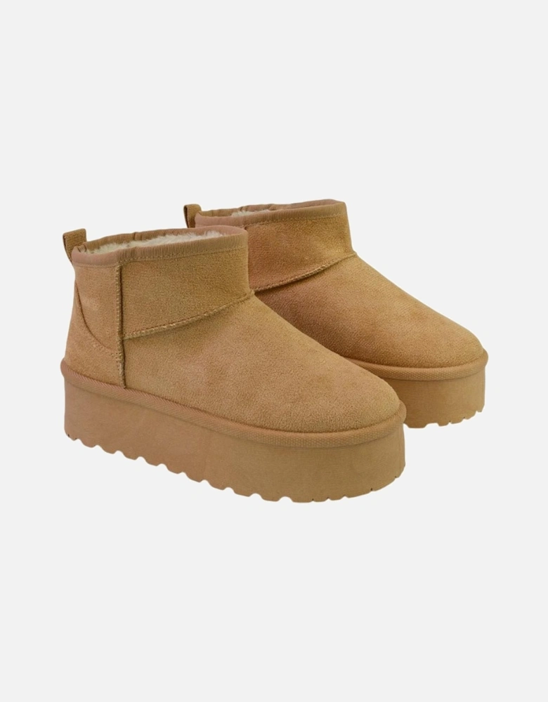 Womens/Ladies Selina Flatform Ankle Boots