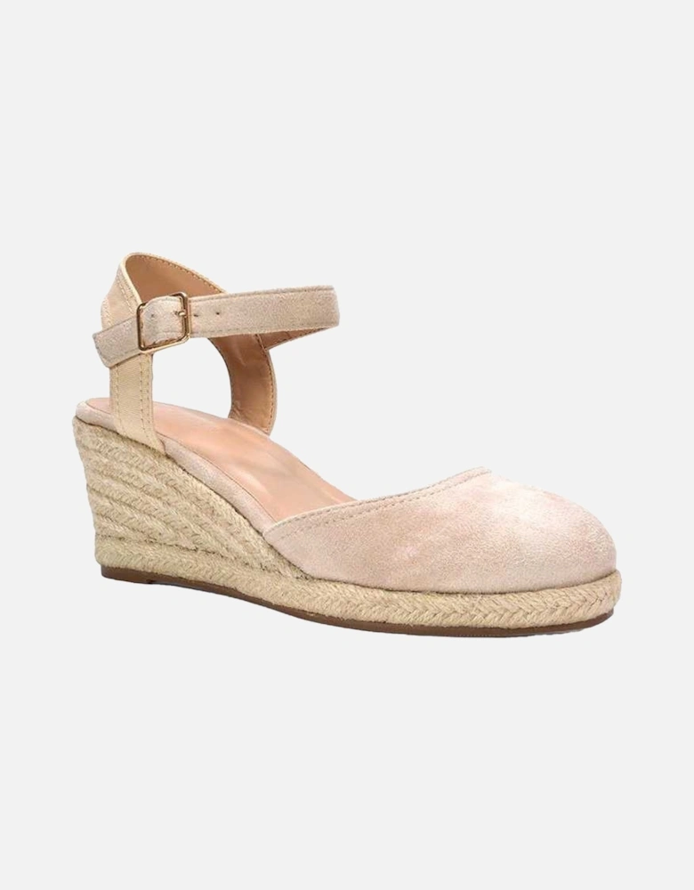 Womens/Ladies Joey Ankle Strap Wedge Espadrilles