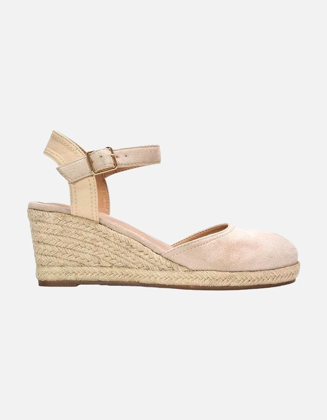 Womens/Ladies Joey Ankle Strap Wedge Espadrilles