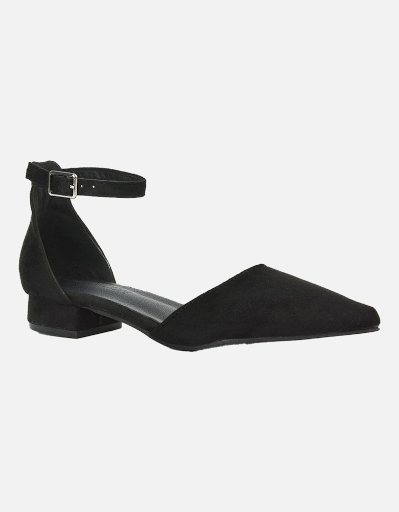 Womens/Ladies Jenny Ankle Strap Low Heel Court Shoes