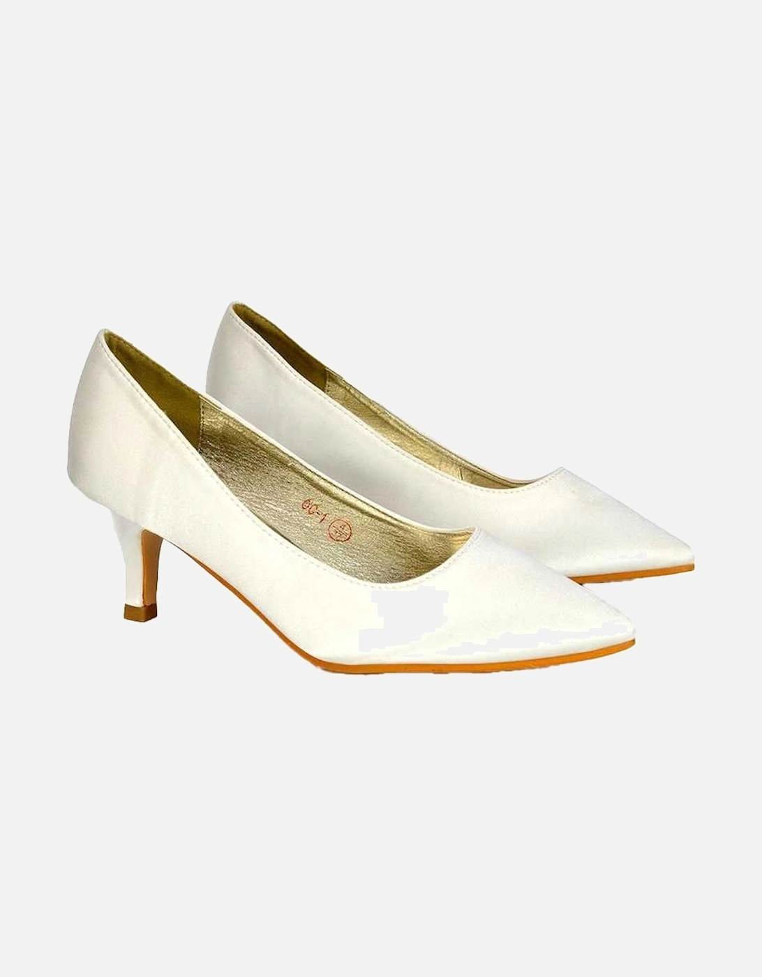 Womens/Ladies Gwyneth Pointed Mid Stiletto Kitten Court Shoes