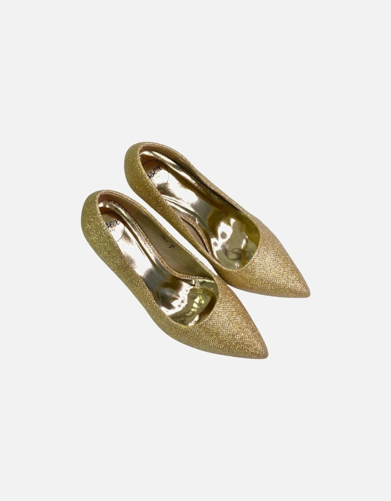 Womens/Ladies Romi Pointed Mid Stiletto Court Shoes