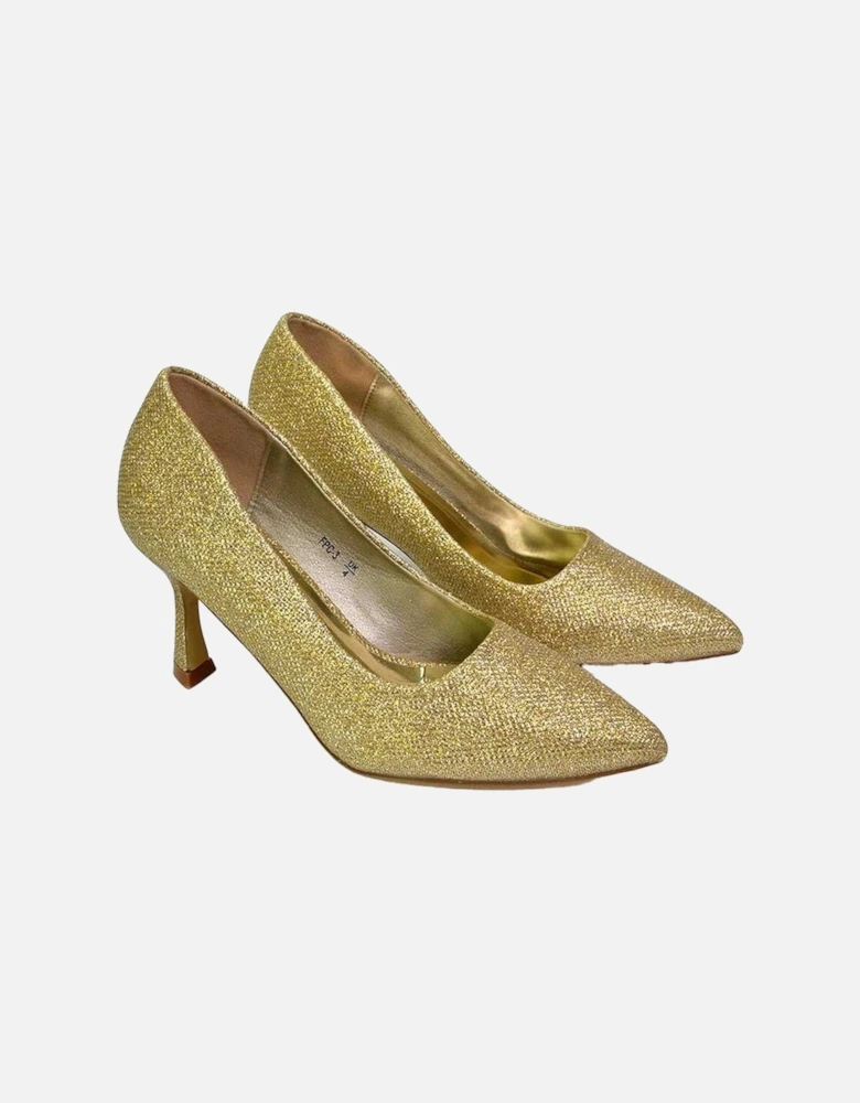 Womens/Ladies Romi Pointed Mid Stiletto Court Shoes