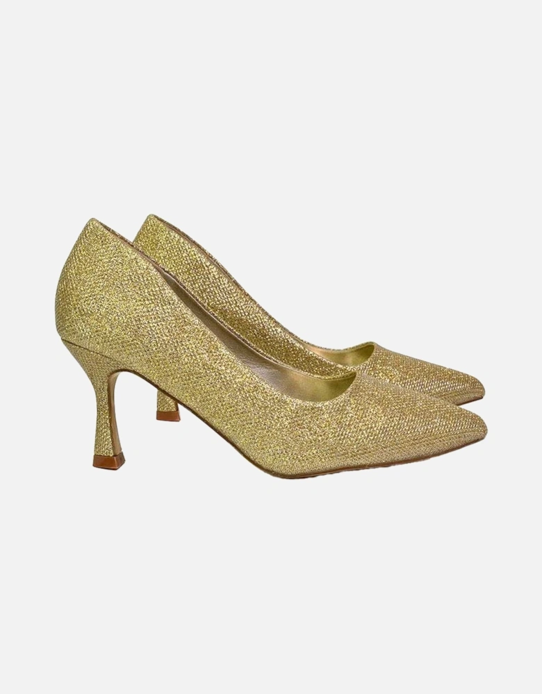 Womens/Ladies Romi Pointed Mid Stiletto Court Shoes