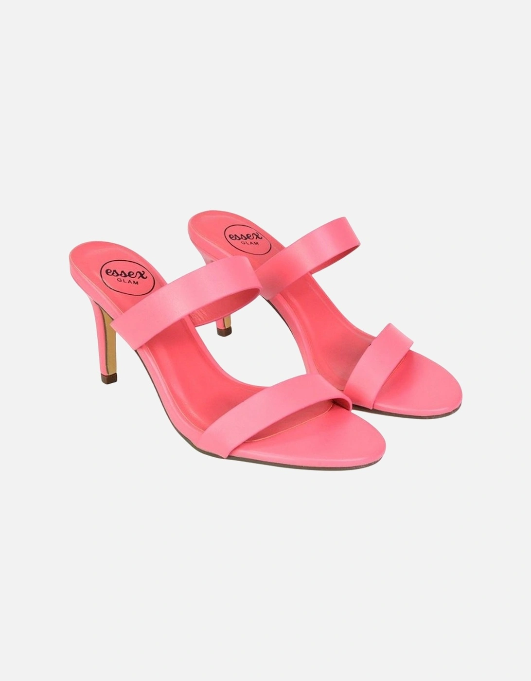 Womens/Ladies Wolf Double Strap Mule Sandals