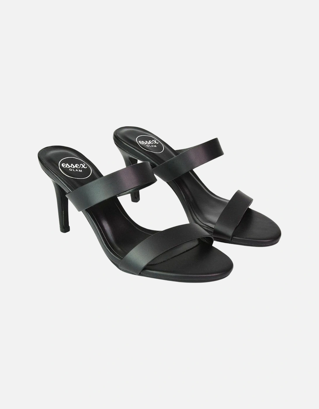 Womens/Ladies Wolf Double Strap Mule Sandals