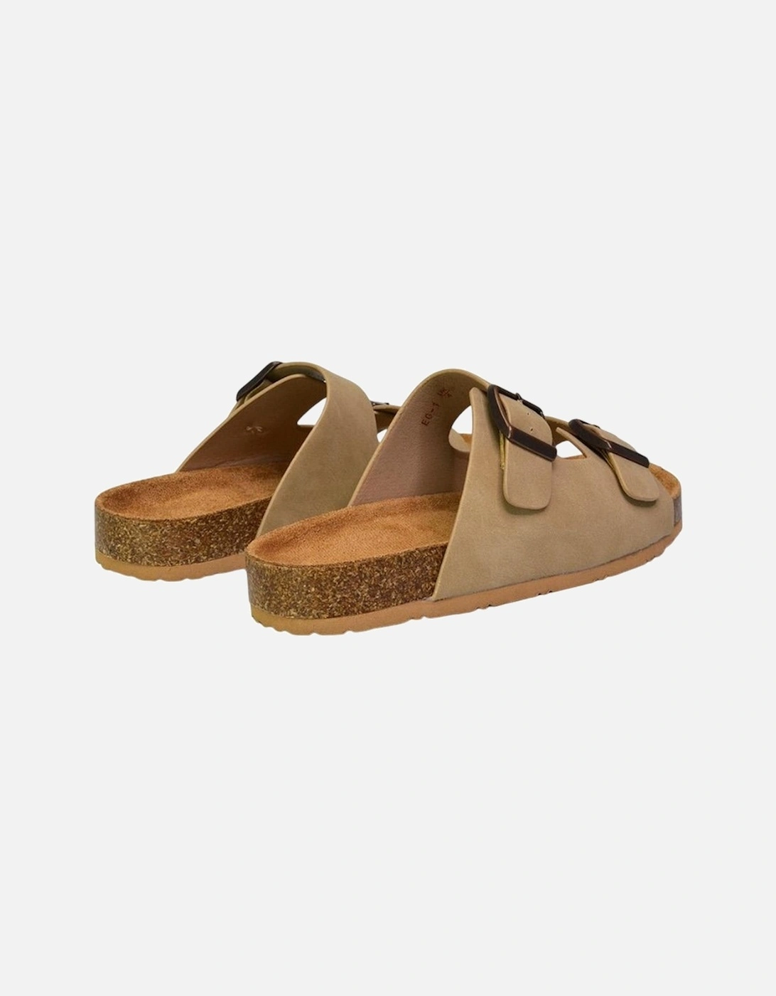 Womens/Ladies Star Double Strap Buckle Summer Flat Sandals