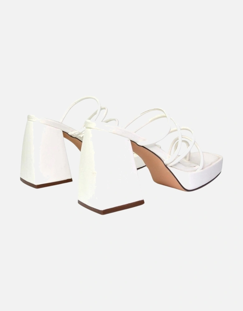 Womens/Ladies Colt Strappy Square Toe High Block Heel Mule Sandals