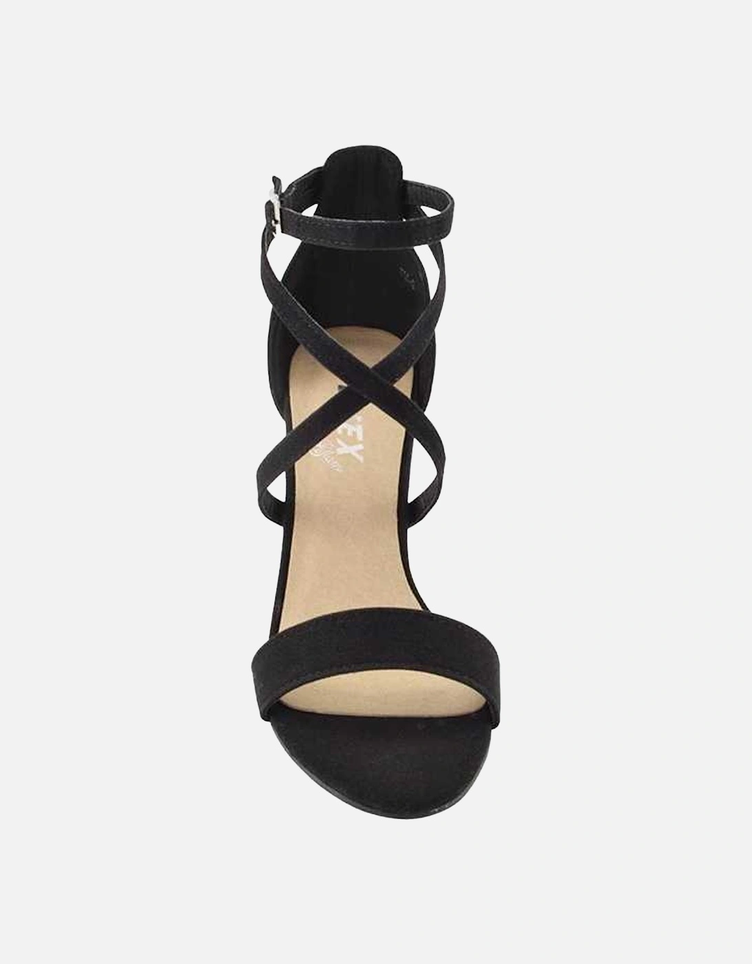 Womens/Ladies Briella Strappy High Block Heel Sandals