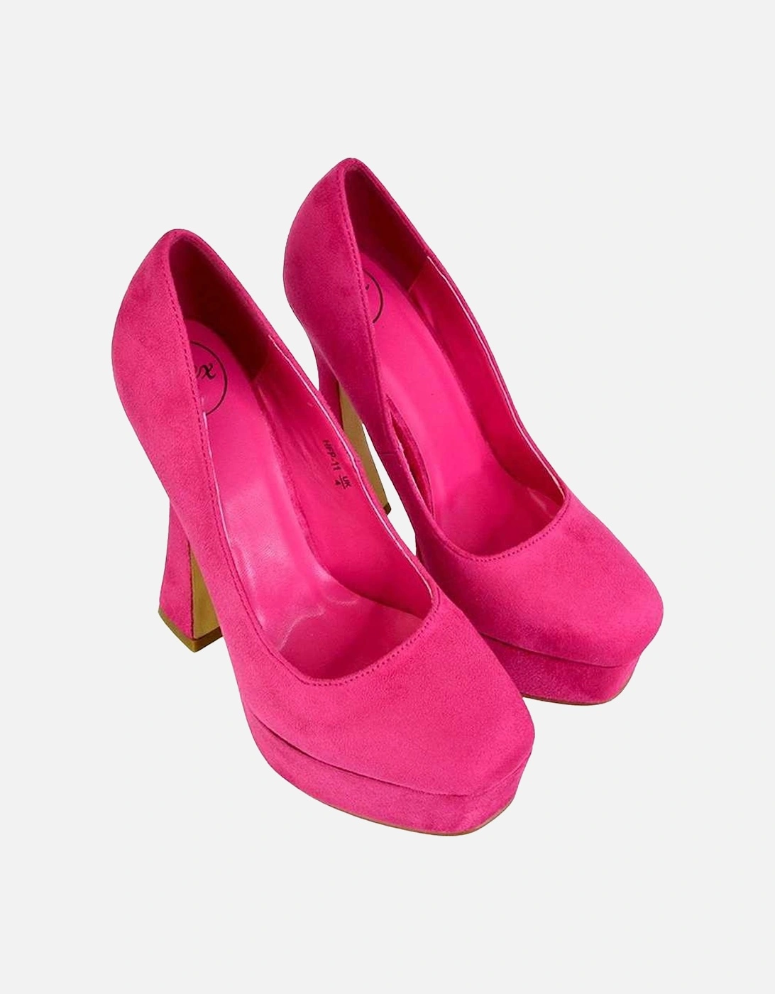 Womens/Ladies Karlie Curved Flared High Stiletto Heel Court Shoes, 5 of 4