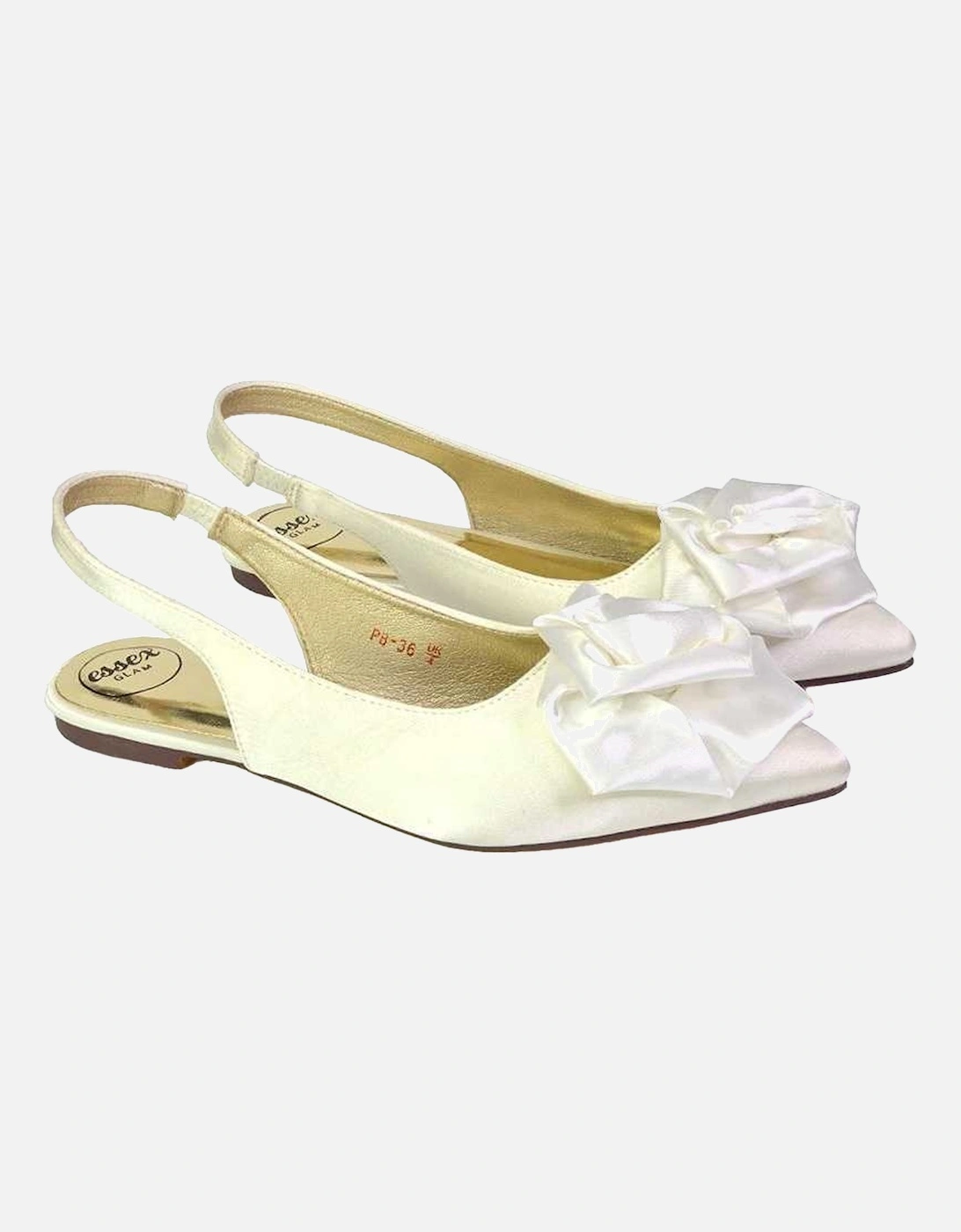 Womens/Ladies Zooey Rose Sling Back Flat Ballerina Flats