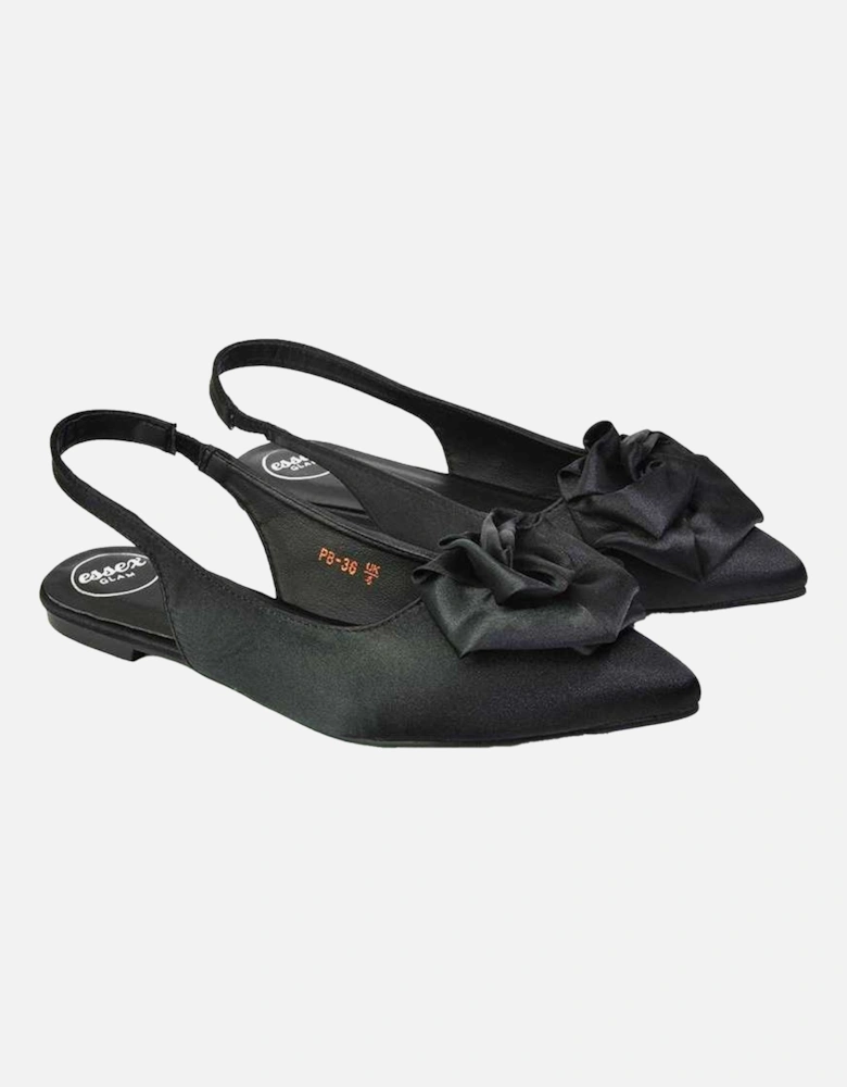 Womens/Ladies Zooey Rose Sling Back Flat Ballerina Flats