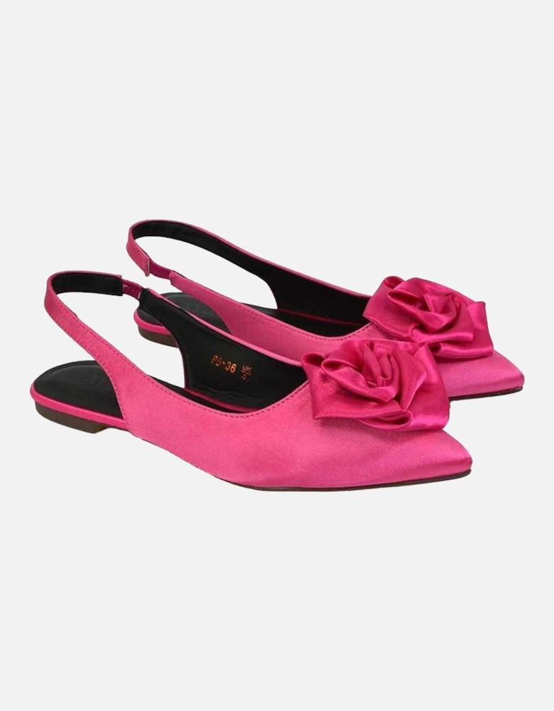 Womens/Ladies Zooey Rose Sling Back Flat Ballerina Flats