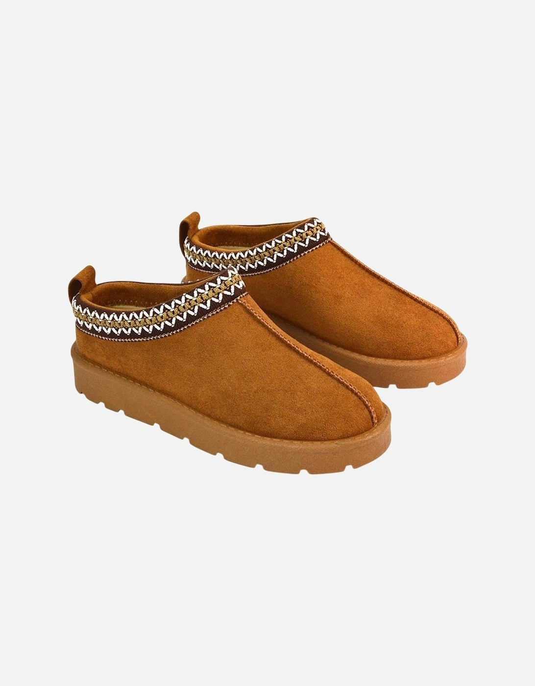 Womens/Ladies Vicky Aztec Flat Boots, 6 of 5