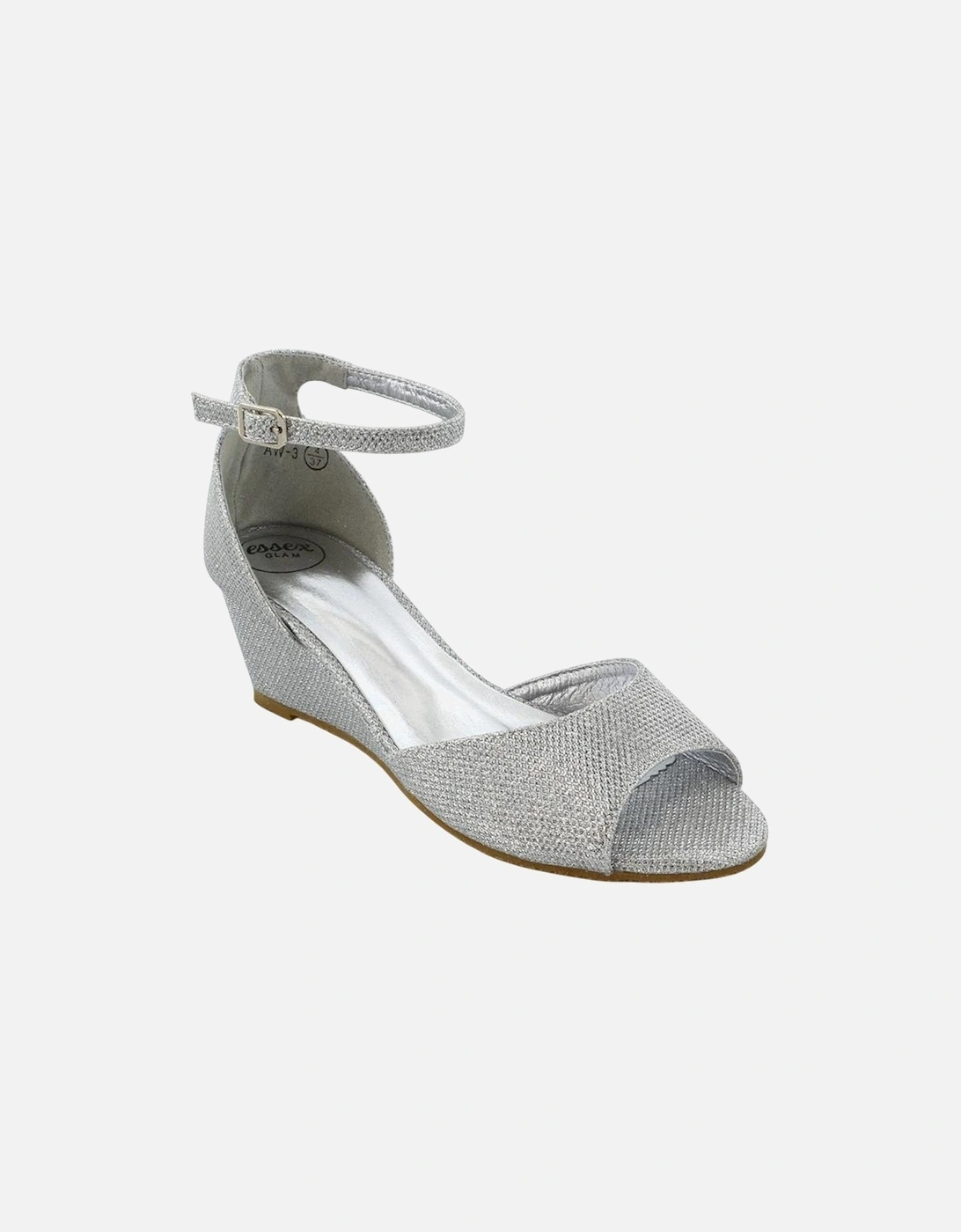 Womens/Ladies Lottie Peep Toe Wedge Sandals, 5 of 4
