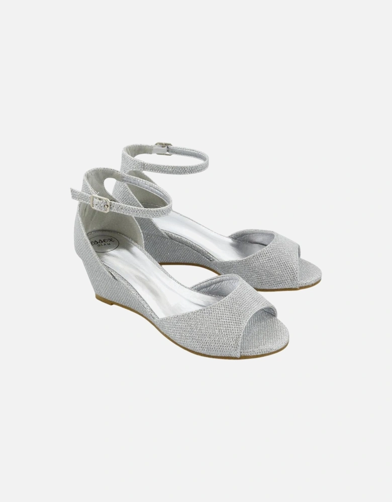 Womens/Ladies Lottie Peep Toe Wedge Sandals