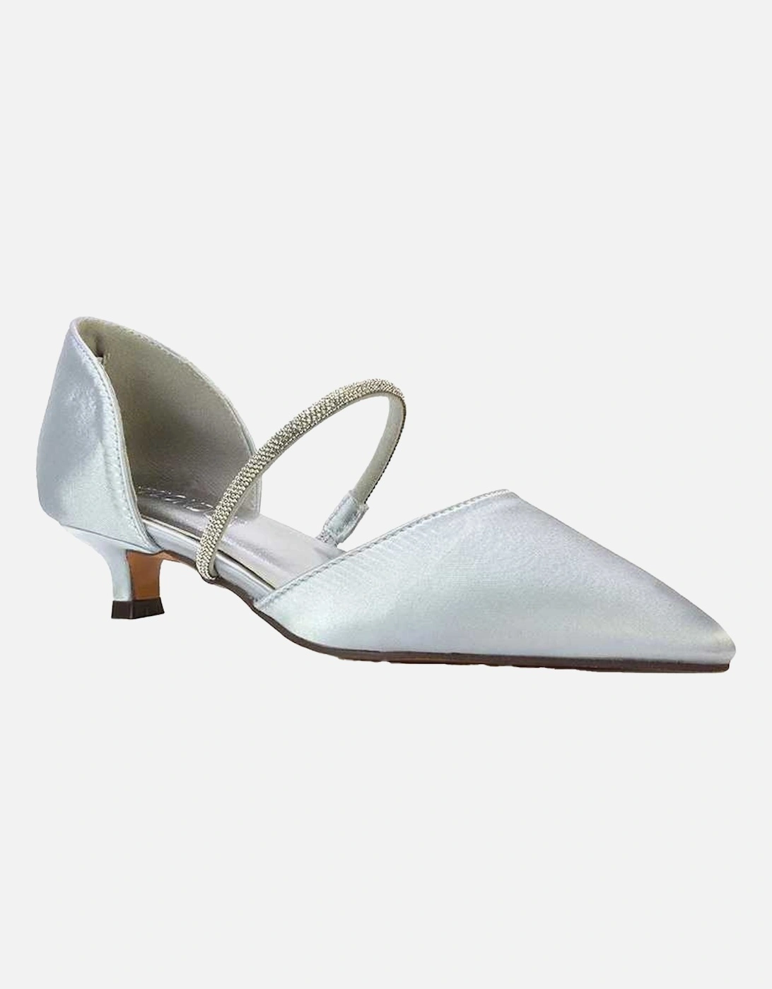 Womens/Ladies Laura Metallic Kitten Heel Court Shoes, 6 of 5