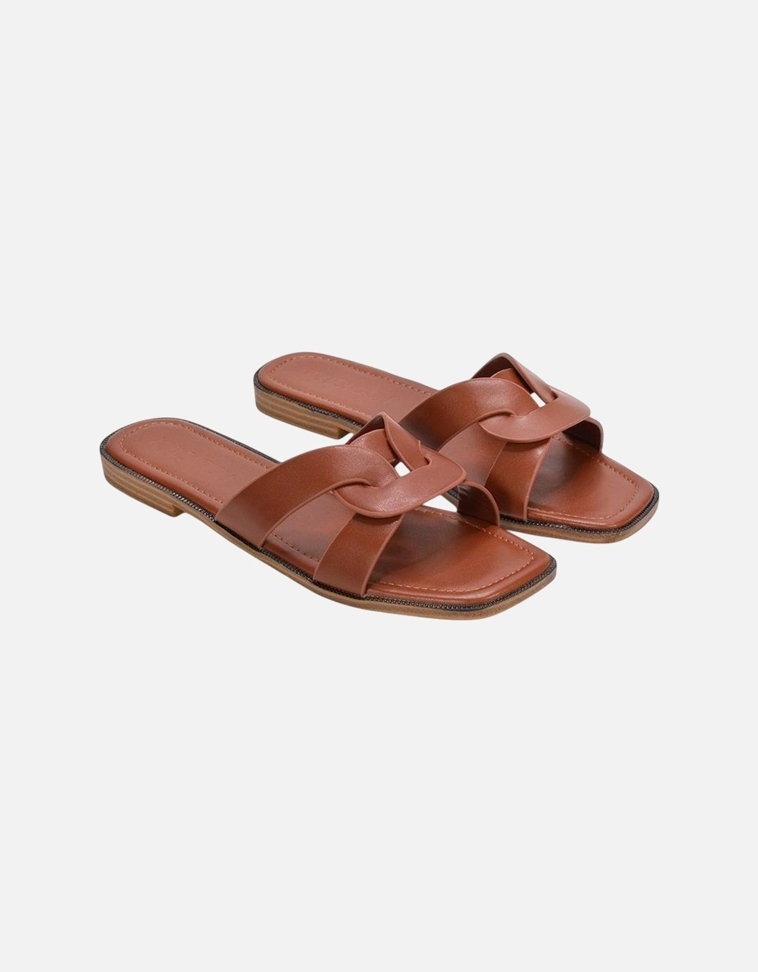 Womens/Ladies Charley Open Toe Sliders, 6 of 5