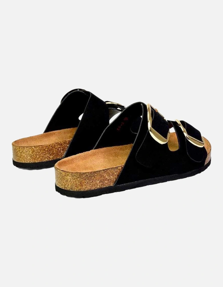 Womens/Ladies Dolly Twin Buckle Sandals