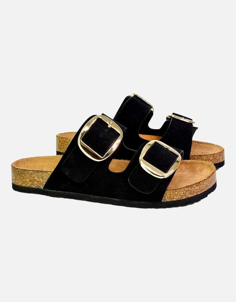 Womens/Ladies Dolly Twin Buckle Sandals