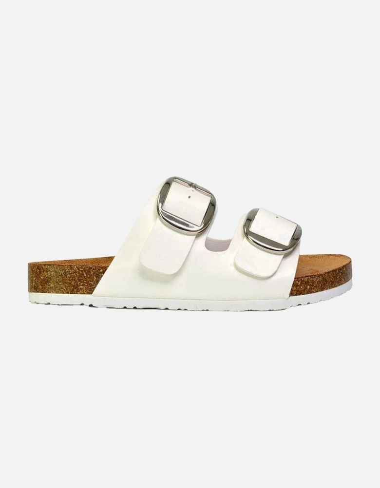 Womens/Ladies Dolly Twin Buckle Sandals