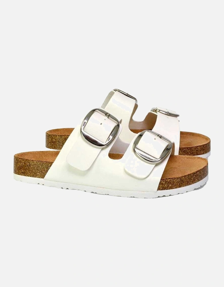 Womens/Ladies Dolly Twin Buckle Sandals