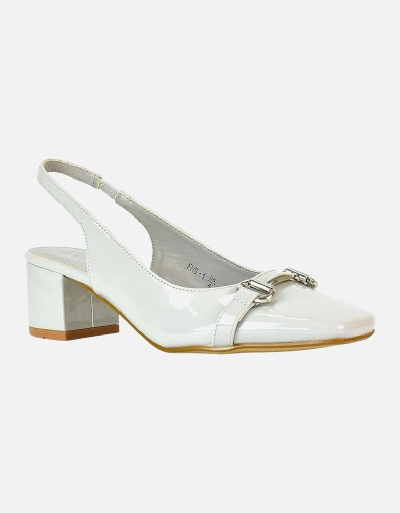 Womens/Ladies Selena Sling Back Medium Block Heel Ballet Shoes