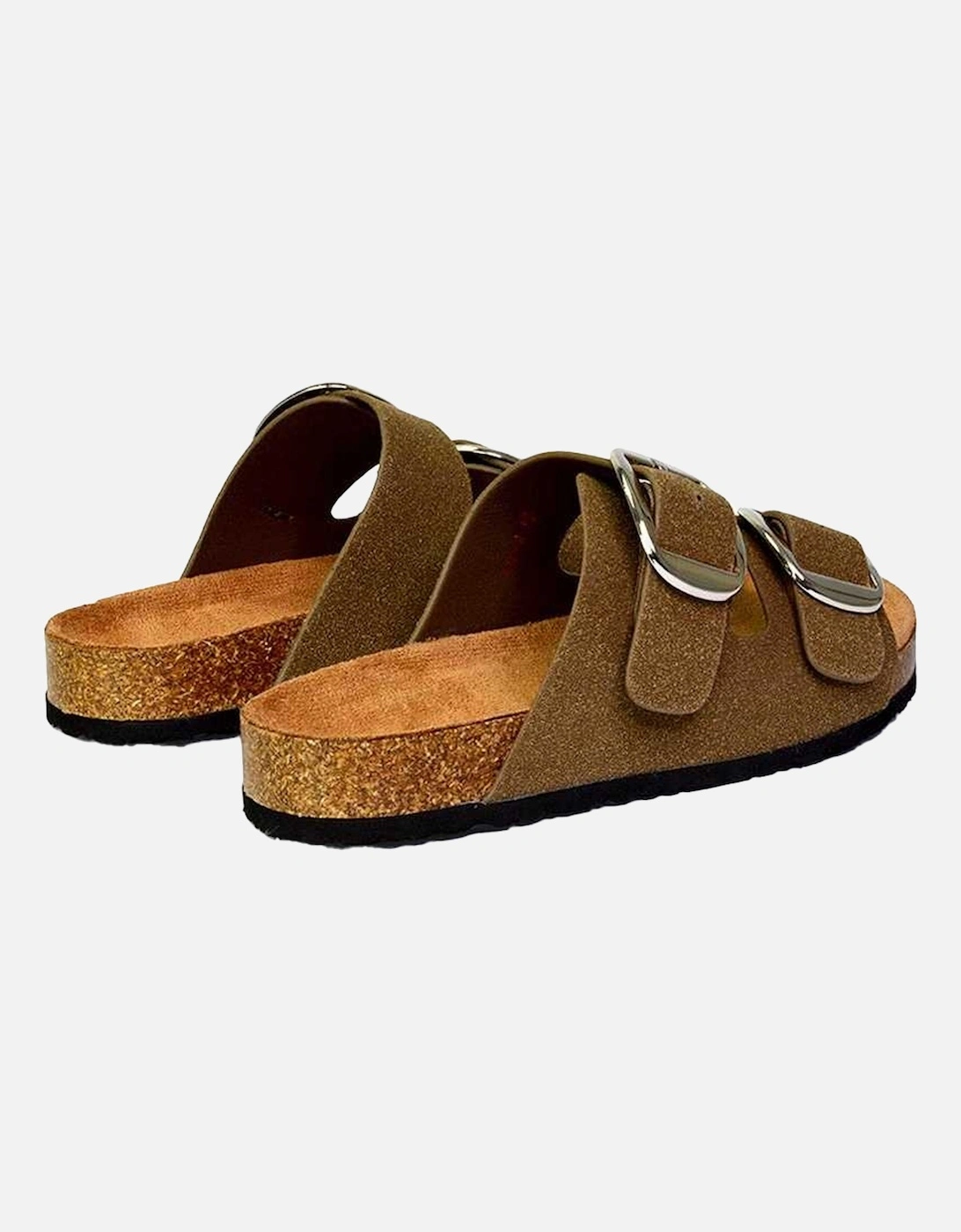 Womens/Ladies Dolly Twin Buckle Sandals